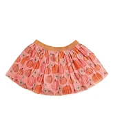 Sweet Wink Little and Big Girls Pumpkin Daisy Tutu Skirt