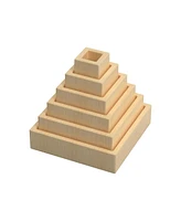 Kaplan Early Learning Nesting Pyramid Mirror Set - 6 Pieces