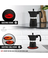 Zulay Kitchen Classic Stovetop Italian Style Espresso Maker