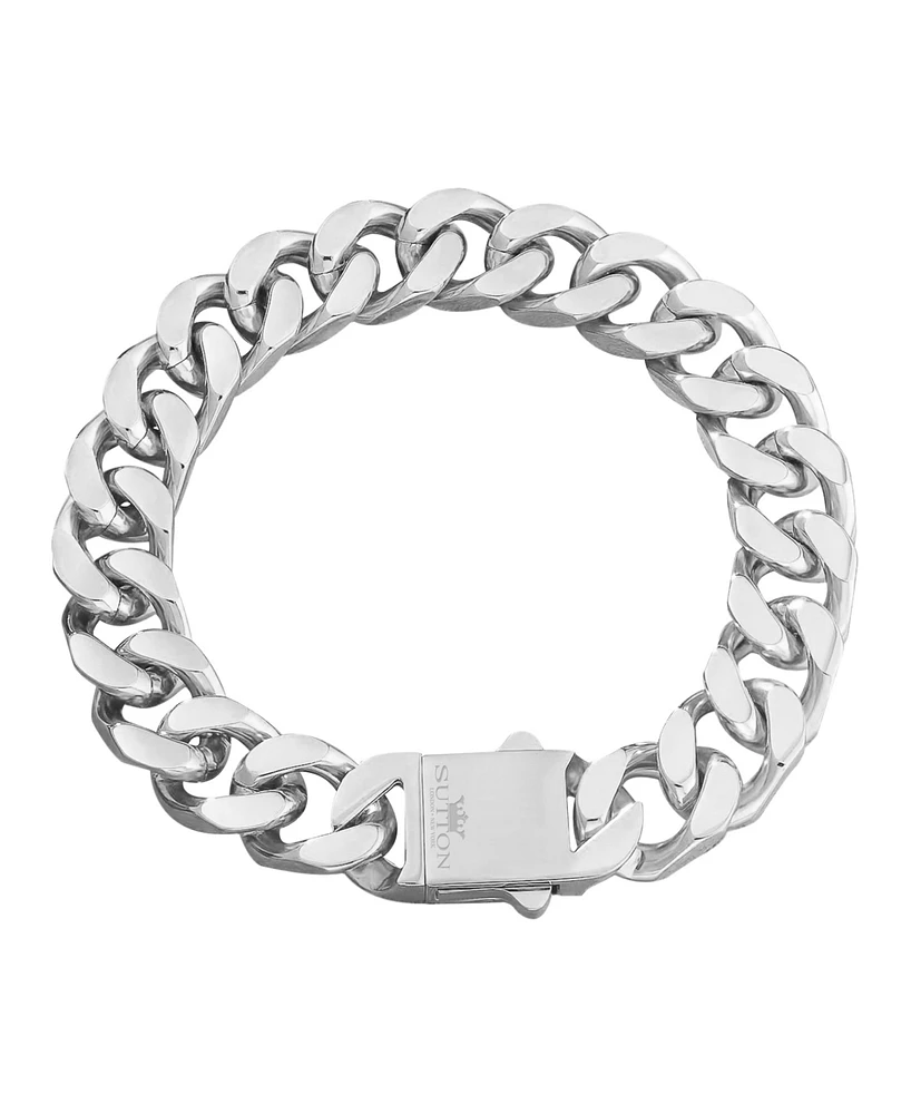 Rhona Sutton Stainless Steel Miami Cuban 7" Chain Bracelet