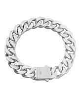 Rhona Sutton Stainless Steel Miami Cuban 7" Chain Bracelet