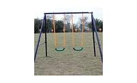 Slickblue Toddler Two-Station Swing Set for Children s Outdoor Play