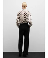 Mango Women's Polka-Dot Lyocell Shirt