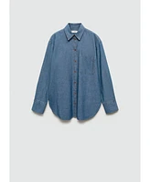 Mango Women's Pocket Denim Shirt