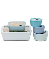 Modern Chef 10-Piece Glass Food Storage Set With Ceramic Coating