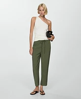 Mango Women's Modal Straight Pants