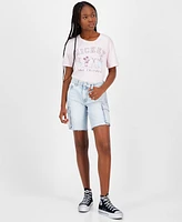 Indigo Rein Juniors' Cargo Denim Jorts