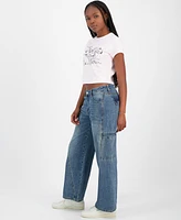 Indigo Rein Juniors' 90's Skater Utility Jeans