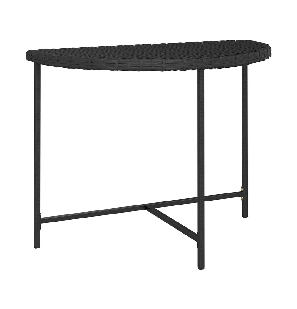 vidaXL Patio Table 39.4"x19.7"x29.5" Poly Rattan