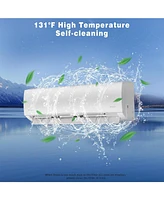 Jinjunye 18000BTU Mini Split Air Conditioner Ductless Inverter Heat Pump, 208