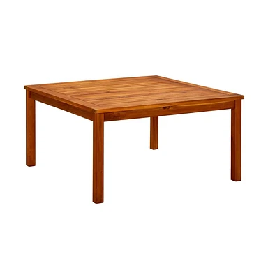 vidaXL Patio Coffee Table 33.5"x33.5"x17.7" Solid Acacia Wood