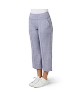 Free Country Women's Cloud Knit Wide Leg Cropped Pants