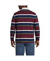 Lands' End Big & Tall Long Sleeve Stripe Rugby Shirt