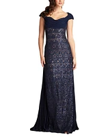 Tadashi Shoji Women's Merced Sequin Embroidered Gown