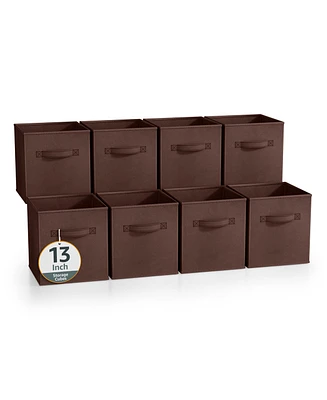 Sorbus Inch Pack Sturdy Collapsible Fabric Storage Cubes with Handle - for Organizing Clothes, Toys, Books