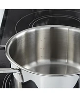 BergHOFF DiNA Helix 5pc Recycled 18/10 Stainless Steel Cookware Set, Glass Lids