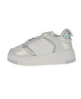 Vince Camuto Toddler Girls Court Elastic Laces Shimmer Sneaker