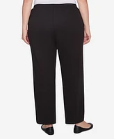 Alfred Dunner Plus Runway Ready Pull On Ponte Average Length Pants