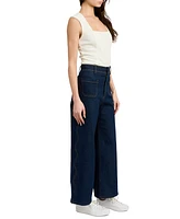 En Saison Women's Dakota High Rise Wide-Leg Jeans