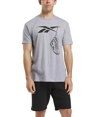 Reebok Men's Practice Logo Sneaker Graphic T-Shirt