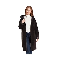 Frye Women's Mariah Reversible Faux Shearling Coat