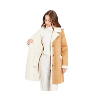 Frye Women's Stacy Faux Shearling Coat