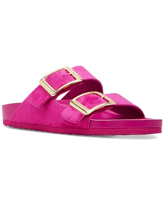 Madden Girl Bodie Buckle Footbed Slide Sandals