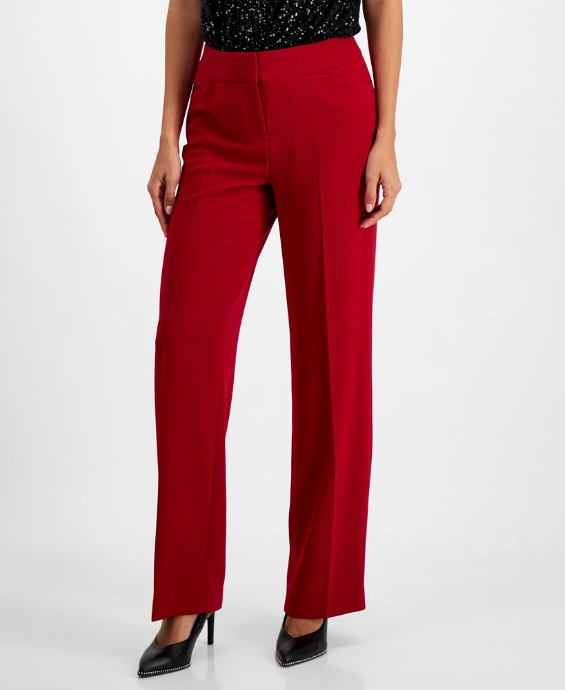 Bar Iii Women's High Rise Straight-Leg Pants, Created for Macy's