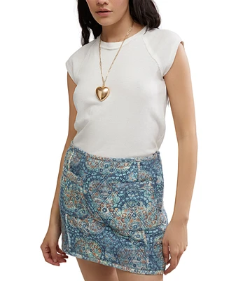 Free People Women's Darla Quilted Mini Skirt