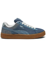 Puma Men's Suede Xl Denim Casual Sneakers from Finish Line