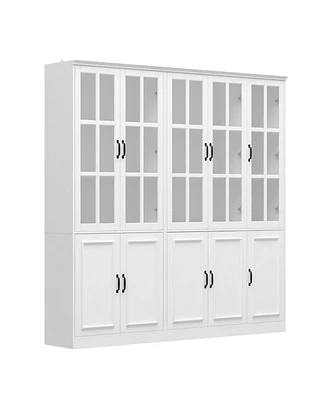 Famapy White Wooden Bookcase