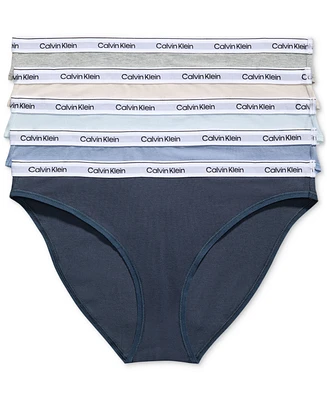 Calvin Klein Women's 5-Pk. Modern Logo Low-Rise Bikini Underwear QD5208