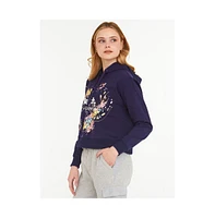 Bench Dna Women's Florence French Terry Cropped Pullover Hoodie