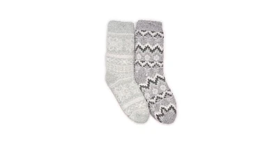 Muk Luks Women's 2 Pack Short Cabin Sock