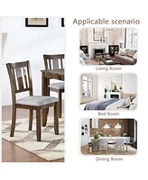 Slickblue Set of 4 Wooden Dining Chairs for Stylish and Durable Seating