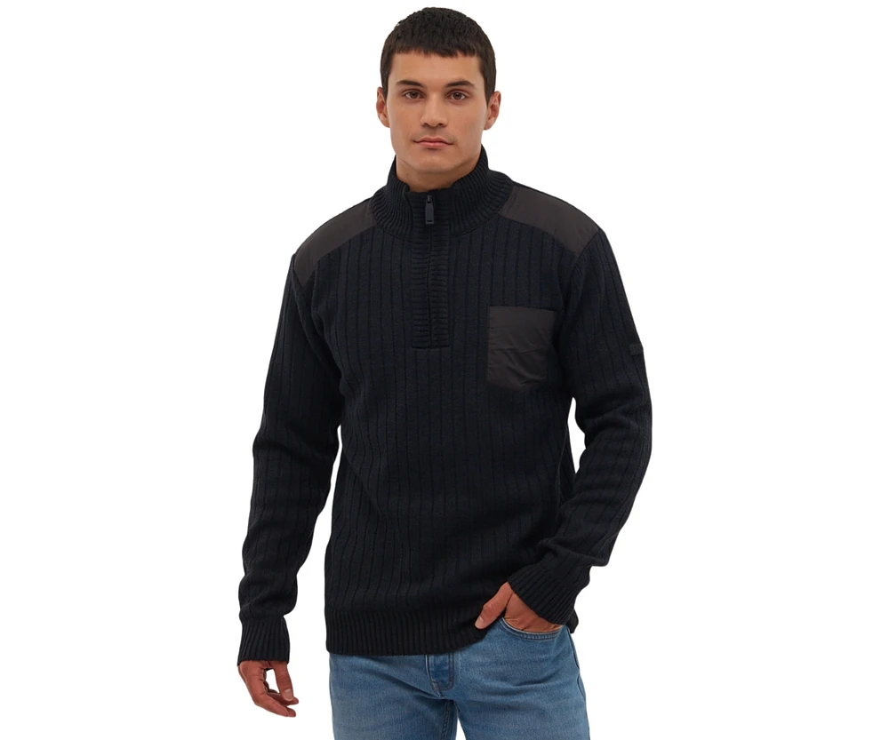 Bench Dna Men's Verto Quarter-Zip Sweater