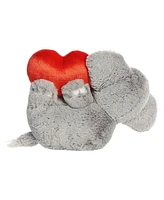 Aurora Medium I Love You Tons Valentine Heartwarming Plush Toy Elephant 11"