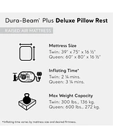 Intex Dura Beam Deluxe Pillow Raised Air Mattress w/ Built In Pump, Twin, 2 Pack