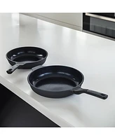BergHOFF Leo Stone+ 2pc Nonstick Ceramic Fry Pan Set, Recycled