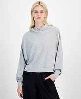 Id Ideology Women's Ribbed Drop-Shoulder Hoodie, Created for Macy's