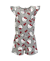 Hello Kitty Toddler Girls French Terry Sleeveless Romper to