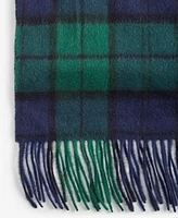 Club Room Men's Cashmere Plaid Scarf, Created for Macy's