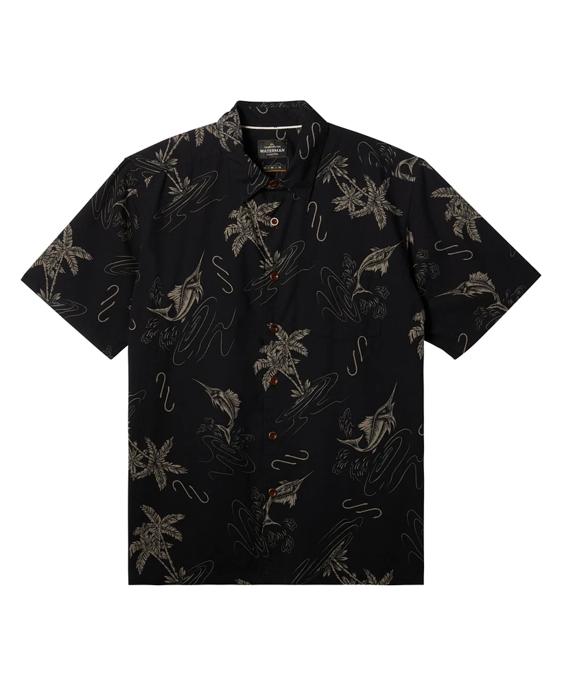 Quiksilver Waterman Men's Bimini Twist Short Sleeve Shirt