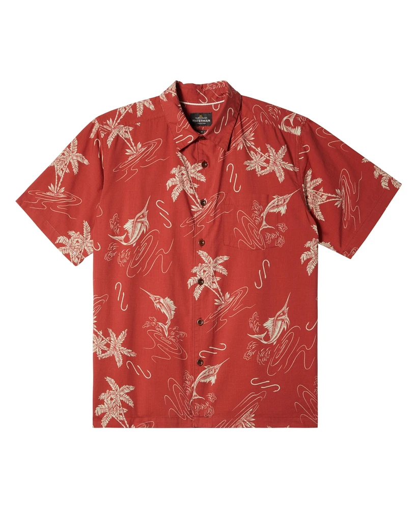 Quiksilver Waterman Men's Bimini Twist Short Sleeve Shirt