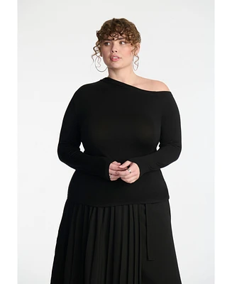 Eloquii Plus Pleated Wrap Skirt