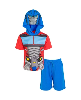 Transformers Toddler Boys Athletic Pullover T-Shirt Mesh Shorts Outfit Set