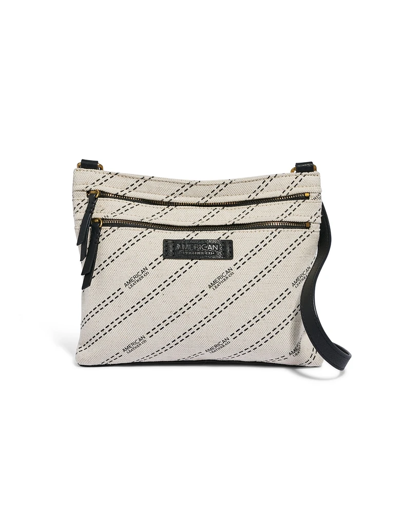 American Leather Co. Orrin Double Zip Crossbody