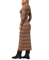 Frye Women's Space Dye Long-Sleeve Maxi Sweater Dress