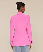 Avec Les Filles Women's Shaped Double-Breasted Blazer