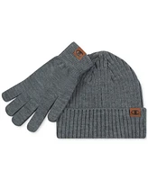 Champion Men's Shift 2-Pc. Ribbed-knit Beanie & Gloves Set